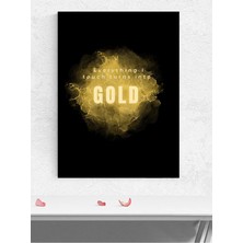 Golden Touch, Altın Dokunuş Manifest, Olumlama, Mantra, Spiritüel, Meditasyon Poster, Afiş