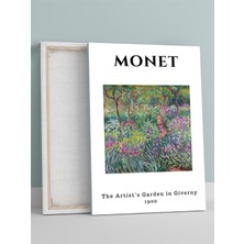 Monet The Artist Garden, Giverny'deki Bahçesi Sanatsal Kanvas Tablo - Tuval Tablo