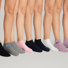 Kadın 7'li Renkli Patik Çorap Asorti