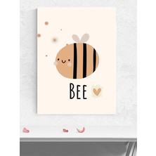 Arı Mutluluğu Bebek Odası Poster, Afiş, Kreş Çocuk Odası Dekorasyon, Yenidoğan Hediye