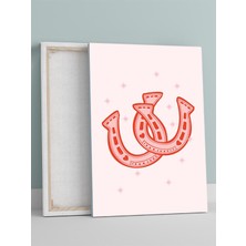 Lucky Hearts, Şanslı Kalpler At Nalı Aşk Pop Sanat Kanvas Tablo - Tuval Tablo