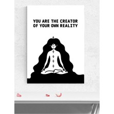 Creator's Reality, Kendi Gerçekliğin Manifest, Olumlama, Mantra, Spiritüel, Meditasyon Poster, Afiş