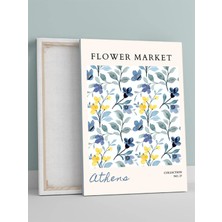 Atina Flower Market, Yunanistan Çiçek Pazarı Modern Sanat Kanvas Tablo - Tuval Tablo