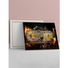 Rich Trying, Zengin Dene, Para, Servet, Dolar Motivasyon Kanvas Tablo, Tuval, Ofis,çalışma Odası