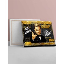 Dünya Senin Kredi Kartı, Para, Zenginlik, Servet Motivasyon Kanvas Tablo, Tuval, Ofis,çalışma Odası