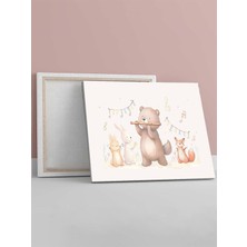 Ormanın Melodisi Çocuk, Bebek Odası Kanvas Tablo - Dekorasyon Tuval