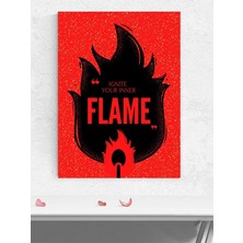 Inner Flame, Iç Ateş Motivasyon Poster - Afiş - Ofis, Çalışma Odası Dekorasyon