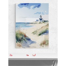 Coastal Breeze, Sahil Esintisi, Suluboya Sanat Deniz Manzaralı Poster - Afiş -Dekoratif Duvar Poster
