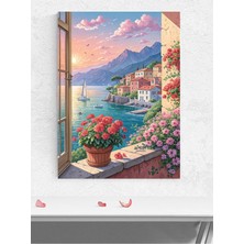 Coastal Vista, Kıyı Manzarası Empresyonizm Deniz Manzaralı Poster - Afiş - Dekoratif Duvar Poster