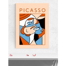 Picasso, Woman Face, Kadın Yüzü, Kübizm. Sanatsal Poster - Afiş - Dekoratif Duvar Poster