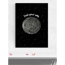 Way Finder, Yolunu Bul Motivasyon Poster - Afiş - Ofis, Çalışma Odası Dekorasyon