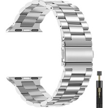 Apple Watch 10 46MM 9 8 7 6 Se Ultra Uyumlu 42 44 45 49MM Paslanmaz Çelik Metal Bakla Kordon