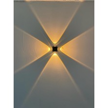 Ekim Aydınlatma 4 Watt Dekoratif Iç ve Dış Mekan LED Aplik, (Elektriğe Bağlı Çalışır) Duvar Apliği