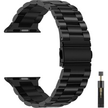 Apple Watch 10 42MM ve 9 8 7 6 Se Uyumlu 38-40-41MM Paslanmaz Çelik Metal Bakla Kordon
