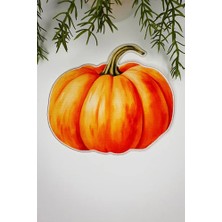 Balkabağı Form Sonbahar Temalı Kumaş Peçete Nakış Kenar 1 Adet