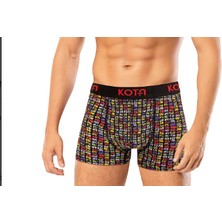 Kota 1015 Erkek Baskılı Likralı Boxer