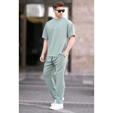 Mint Yeşili Oversize Kısa Kollu Eşofman Takımı 5954