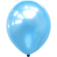 Parti Adresi Açık Mavi Metalik Balon 100'LÜ 12"