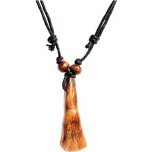 K11 Natural Kurt Dişi Ayarlanabilir Ipli Kolye