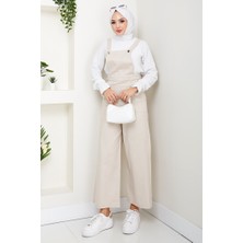 Gülru Cepli Gabardin Tulum 1587 - Bej