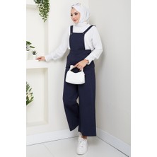 Gülru Cepli Gabardin Tulum 1587 - Lacivert