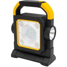 HC-7078-C Üç Çalışma Modlu Şarjlı Cob Ledli Taşınabilir Solar Panelli Lamba