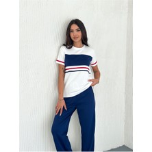 Garnili Şerit Detaylı Modal Kumaş Eşofman Takım