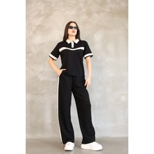 Garnili Polo Yaka Yumuşak Doku Modal Kumaş Eşofman Takım