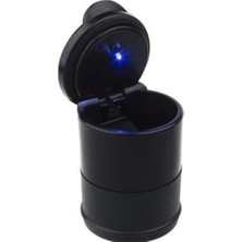 Oto Aksesuar Araç Içi Küllük LED Işıklı Kapaklı Araba Küllüğü