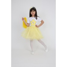 Kız Çocuk Çiçekli T-Shirt Tütü Etek Takım 23 Nisan 29 Ekim Gösteri Kıyafeti