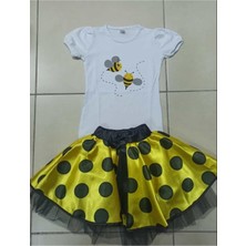Kız Çocuk Tshirt Etek Takım Gösteri Kıyafeti