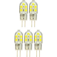 (5 adet) Osaka 2W Beyaz Işık (6500K) G4 Duylu (Iğne Bacak) LED Kapsül Ampul