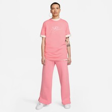 Nike Sportswear  Pamuklu Bol Kesim Kadın Pembe T-Shirt - (FB8203-611)