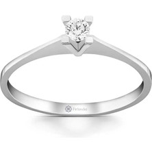 Pırlandia 0,12 Karat Pırlanta Tektaş Yüzük