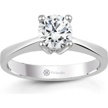 Pırlandia 0,40 Karat F Renk Hrd Sertifikalı Pırlanta Tektaş Yüzük