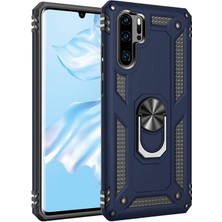 Piyasa Sepeti Huawei P30 Pro Yüzüklü Tank Kılıf Lacivert
