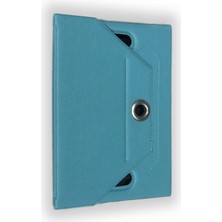 Piyasa Sepeti Lenovo Yoga Book 10.1 Universal Dönerli Standlı Tablet Kılıfı Turkuaz