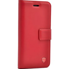 Piyasa Sepeti General Mobile GM21 Cüzdanlı-Standlı-Kapaklı Kılıf Kırmızı