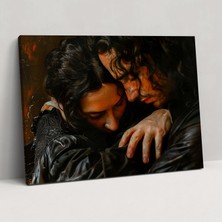 Popcas Caravaggio Tarzı Duvar Tablosu - Caravaggio Kanvas Duvar Sanatı Ev Dekorasyonu