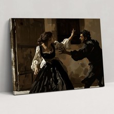 Popcas Caravaggio Tarzı Kanvas Tablo - Caravaggio Kanvas Duvar Sanatı Duvar Dekorasyonu