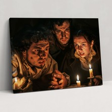 Popcas Caravaggio Tarzı Kanvas Tablo - Caravaggio Kanvas Duvar Dekorasyonu