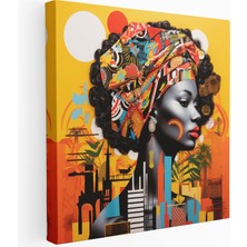 Popcas Afrika Mozaik Füzyon Kanvas Tablo Baskı