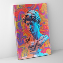 Popcas Klasik ve Pop Art Temalı Heykel Duvar Dekorasyonu - Klasik Sanat ve Pop Sanat Klasik Heykel Duvar Dekorasyonu Dijital Desenler