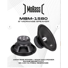 Mobass MBM-1580 20CM 300W 150RMS Profesyonel Midrange Hoparlör 1 Takım 2 Adet 2025 Series