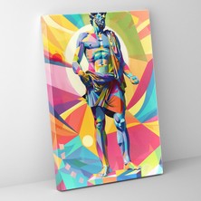 Popcas Klasik ve Pop Sanat Kanvas Tablo - Klasik ve Pop Sanatın Buluşması Duvar Sanatı Klasik ve Pop Sanat Kanvas Tablo