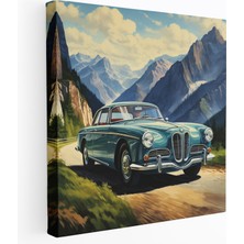 Popcas Klasik Bmw Retro Kanvas Tablo - Duvar Sanatı Kanvas Duvar Sanatı Duvar Dekorasyonu