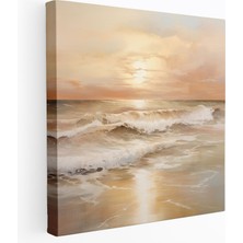 Popcas Bej Günbatımı Kanvas Tablo - Huzur Bej Kanvas Tablo