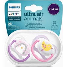 Edolika Philips Avent Ultra Air Animals 2li Emzik 0-6 Ay - Kız
