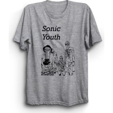 Sonic Youth, Elements, Rock Metal Müzik Grubu Baskılı, Unisex, %100 Pamuk Tişört