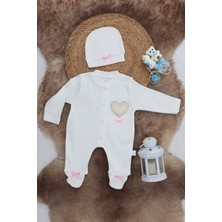 Edolika Sema Baby Pamuklu Bebek Tulum Seti 0-3 Ay - Love